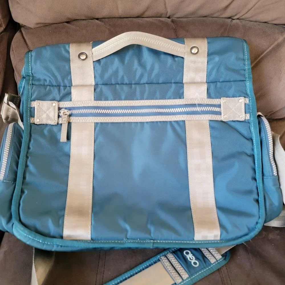Ogio Monaco Blue Laptop Tablet Notebook Large Messenger Bag